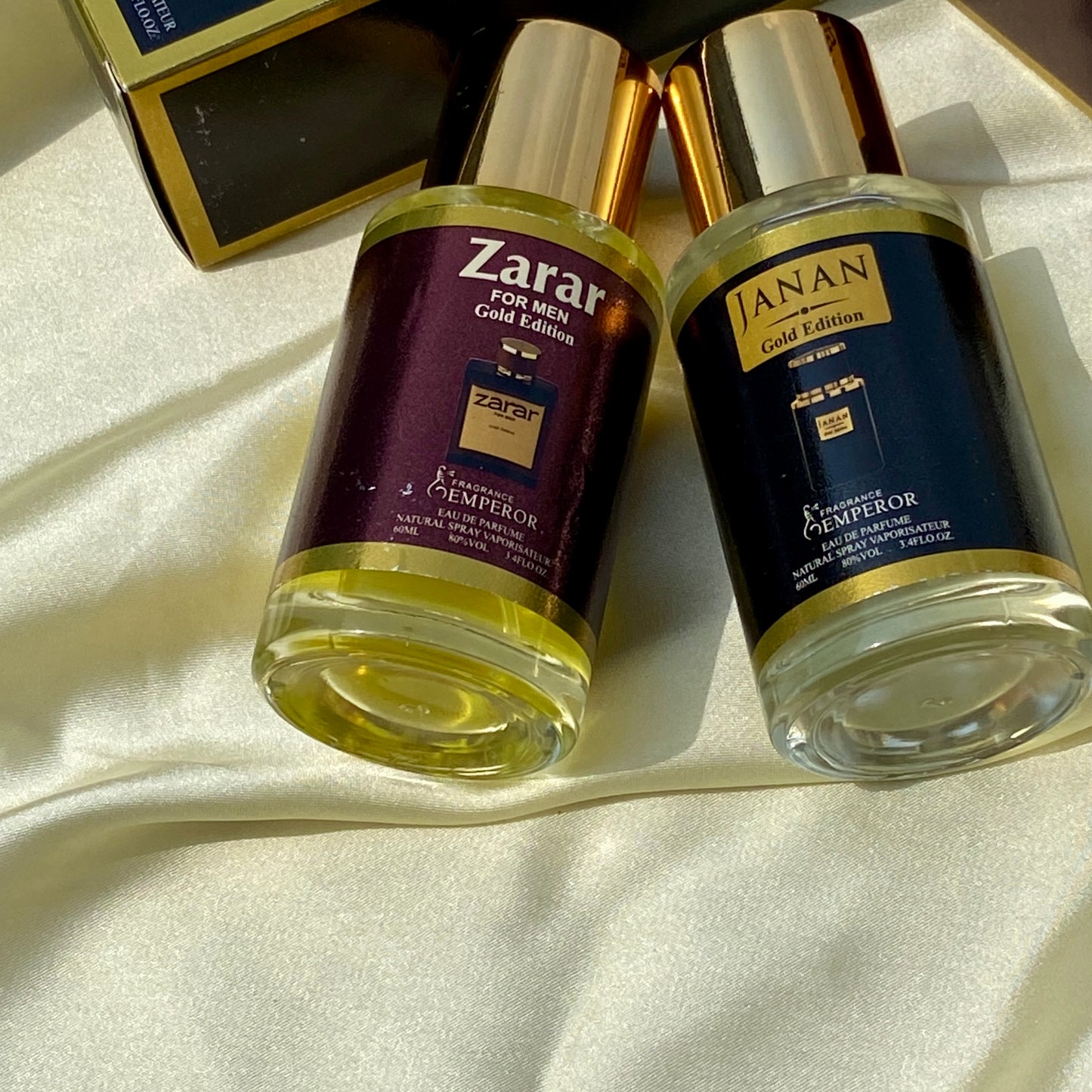 Janan Zarar Duo Perfumes 60 ml Each With 40% Concentration
