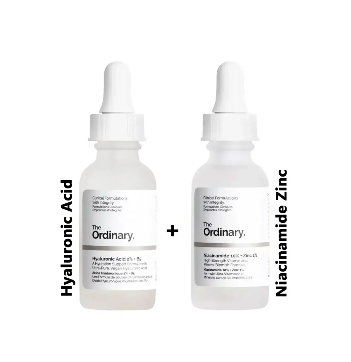 The Skin Support Set Niacinamide 10% Zinc 1% + Hyaluronic Acid 2% + B5 Combo