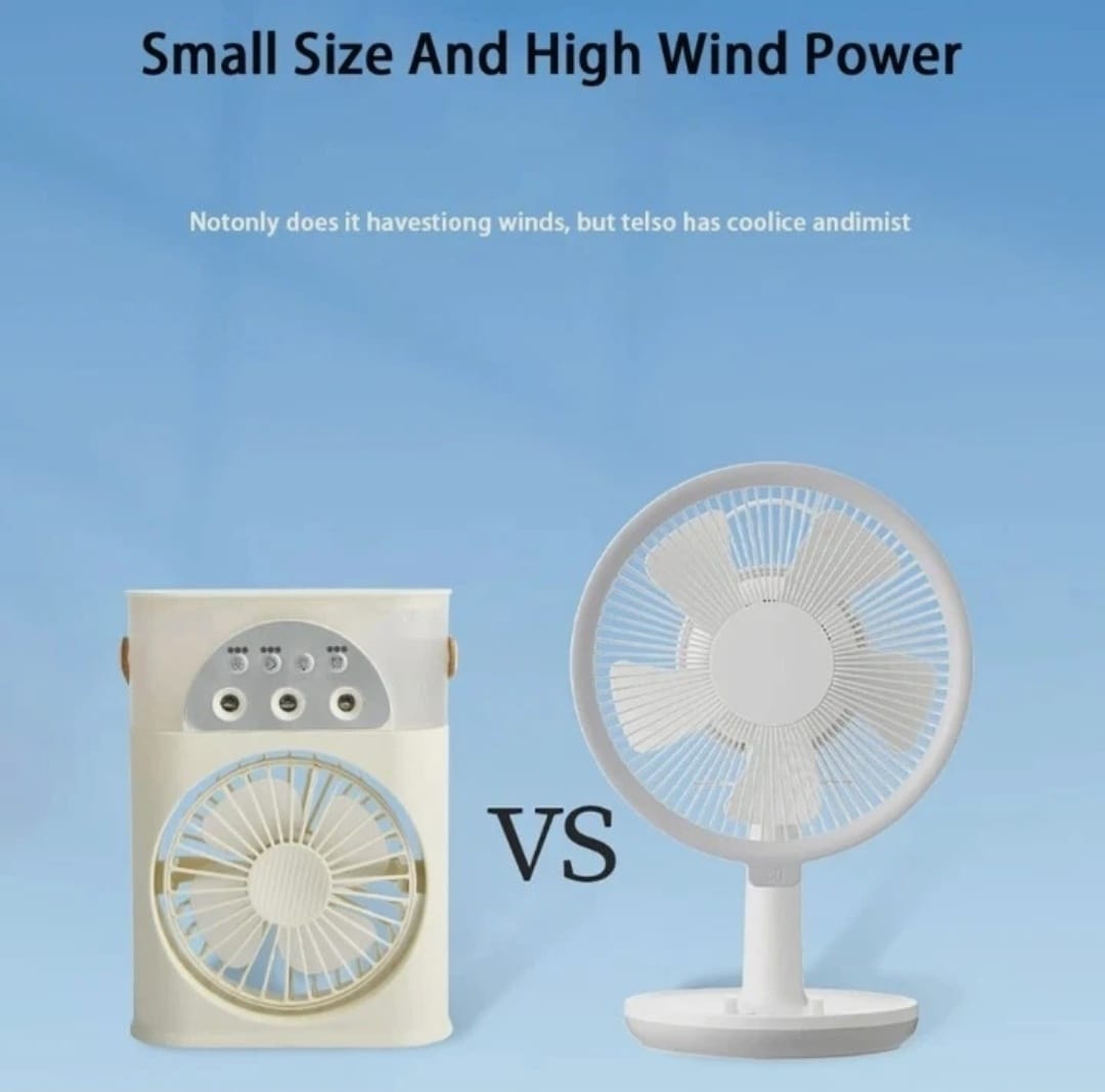 Portable USB Desk Fan – Plug & Play Cooling